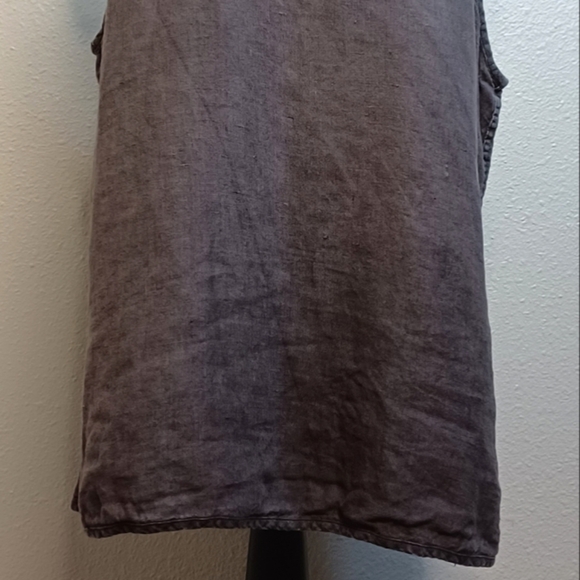 Cynthia Ashby Lagenlook Boho 100% Linen Sz L Tunic Tank - Picture 9 of 13